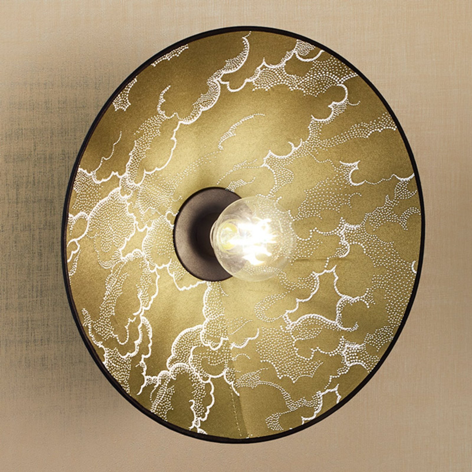 Gatsby Wandleuchte kumo khaki Ø 40cm - MARKET SET Gatsby Wandleuchte kumo khaki Ø 40cm - MARKET SET