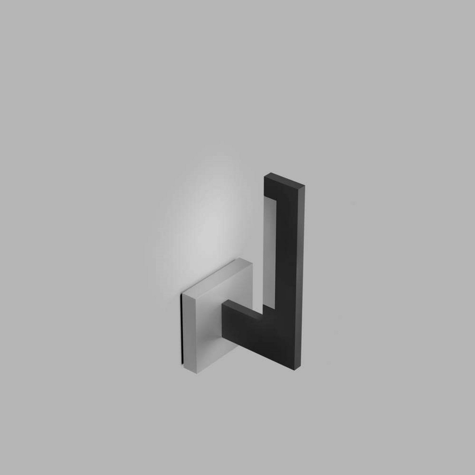 Inlay W1 Linear Aplică de Perete Matt Black/Satin Silver - Light-Point