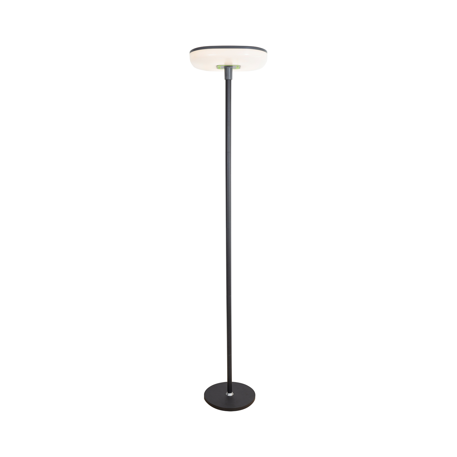 Lampe sur pied solaire à LED rechargeable Solara, noir, hauteur 170 cm,