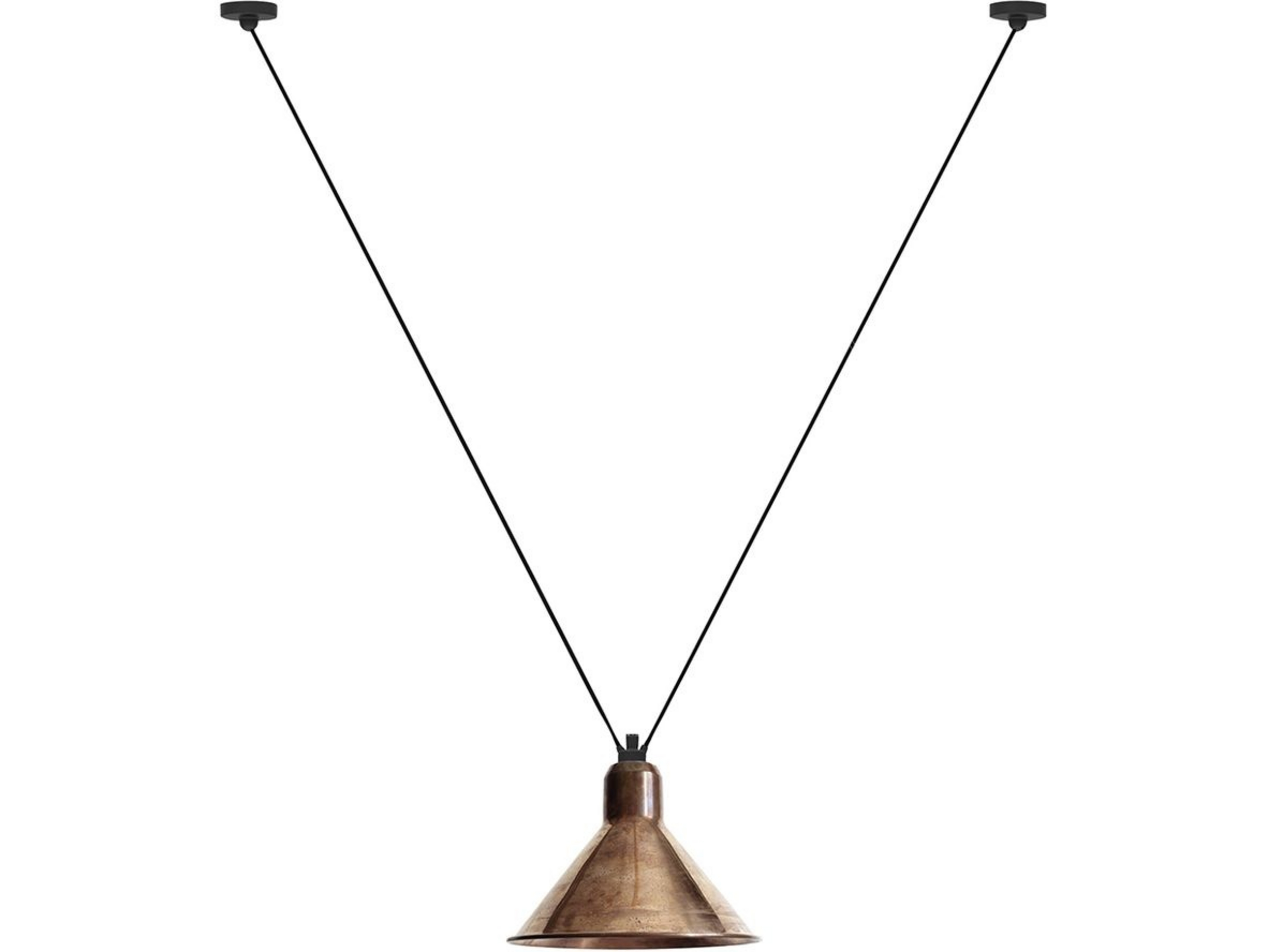 323 XL Hanglamp Conical Raw Copper - Lampe Gras