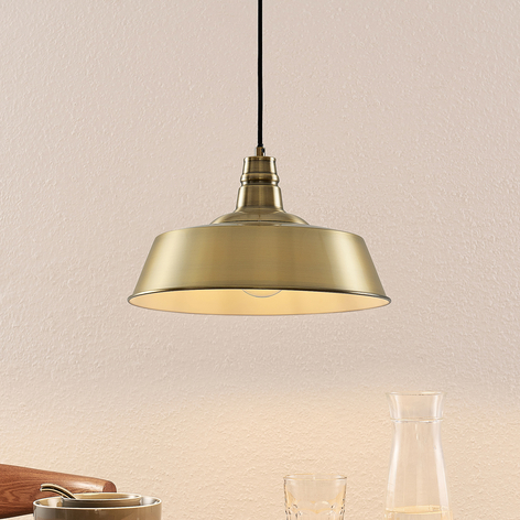 Lindby Antira pendant light, antique brass