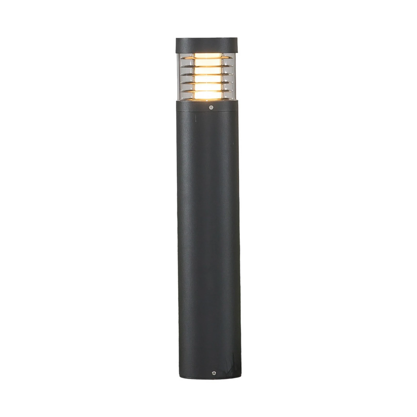 Lucande Lucius Candeeiro de caminho LED, 65cm, antracite, metal, IP54