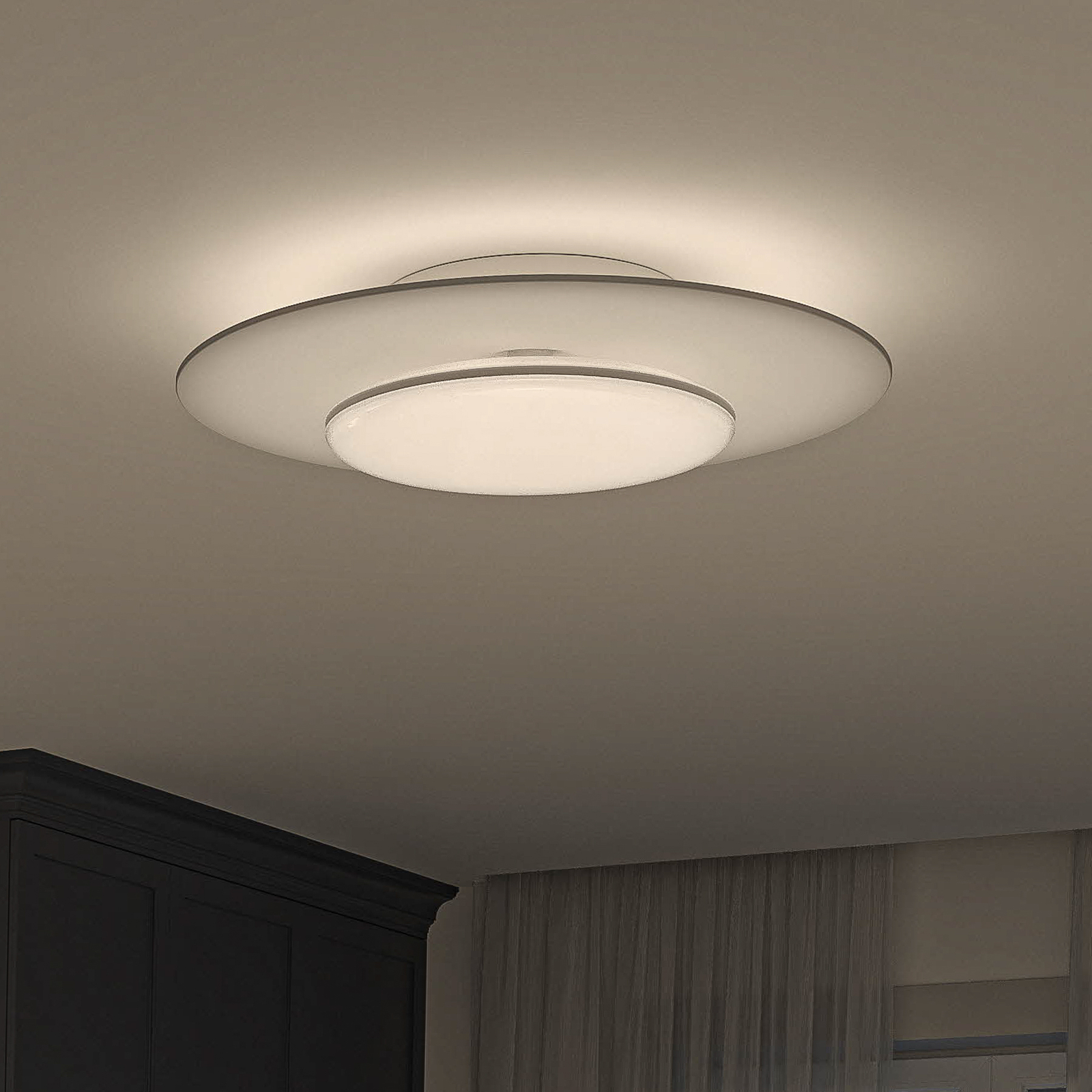 Garnet LED plafondlamp SceneSwitch 40cm wit