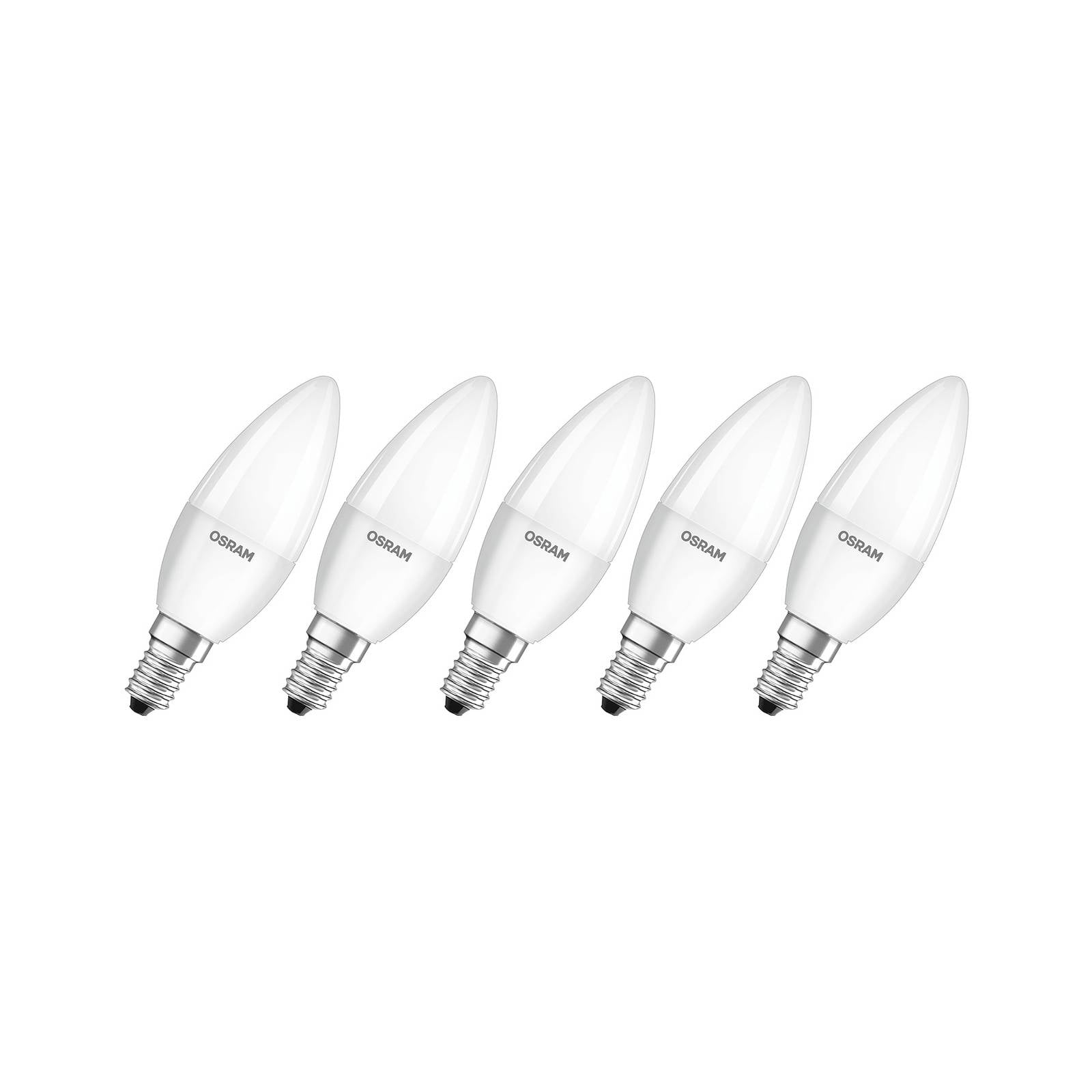 OSRAM Base Classic B LED-Kerzenlampe E14 4,9W 5er