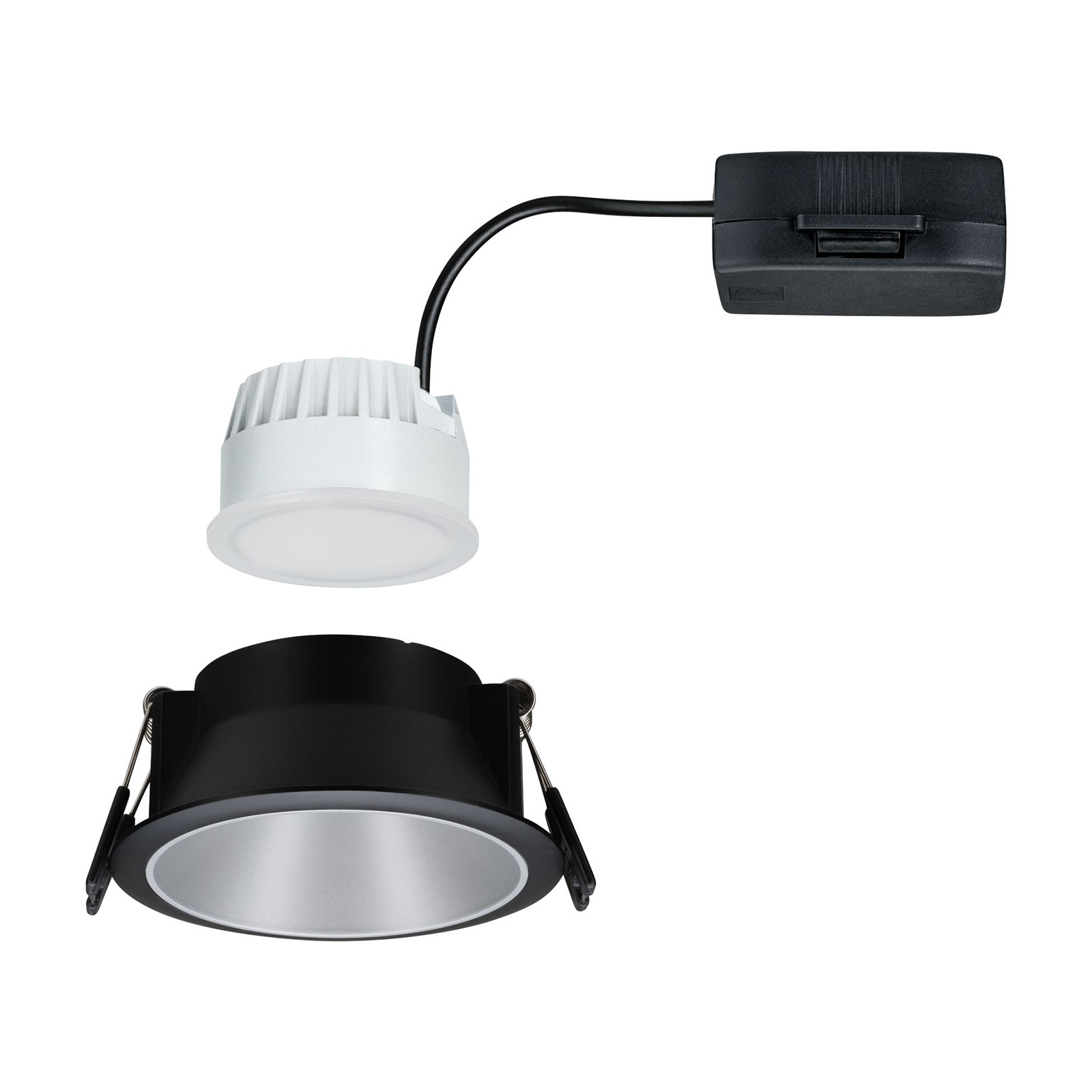 Paulmann Cole spotlight LED, plata-negro