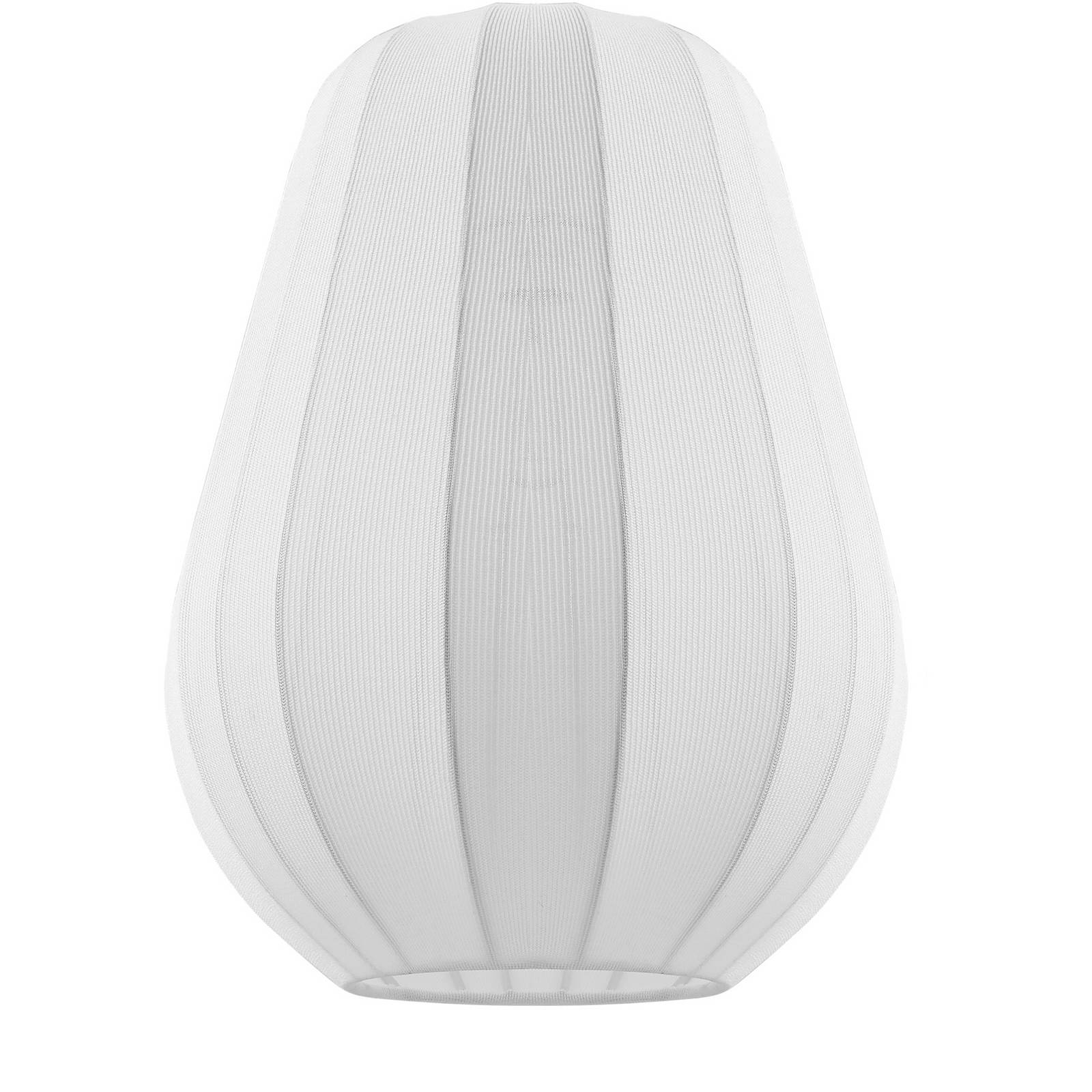 Lampa wisząca Helin marki Lindby, biała, Ø 30 cm, tkanina