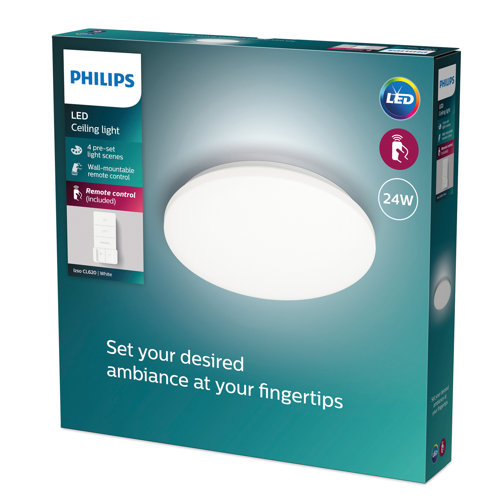 Philips Izso Aio LED mennyezeti lámpa Ø 38cm