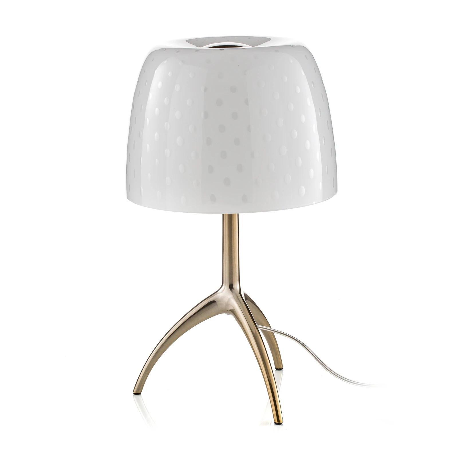 Foscarini Tischleuchte Lumiere 30, 35 cm, Blasenglas, dim.