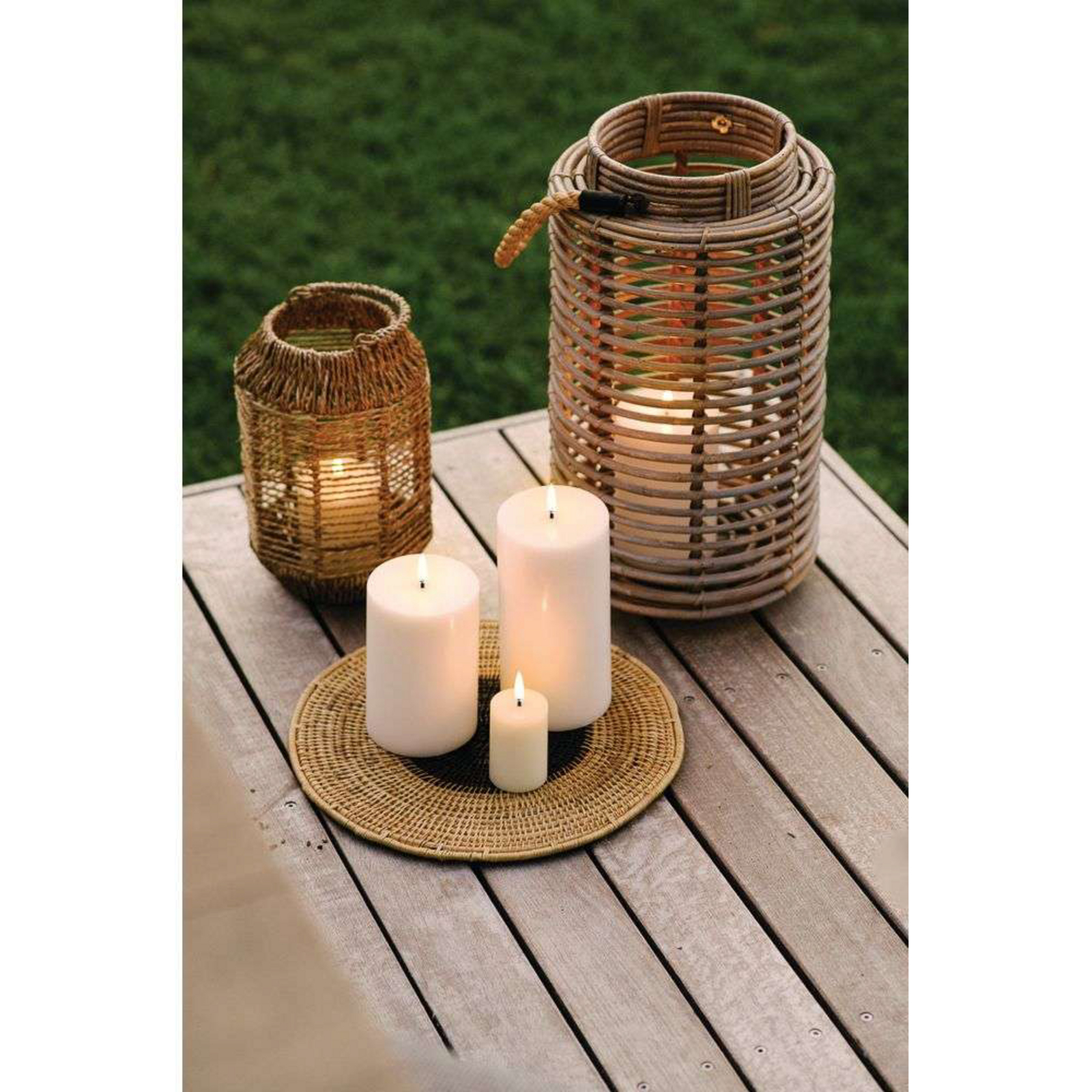 Pillar candle LED Nordic White 7,8 x 10 cm - Uyuni Lighting