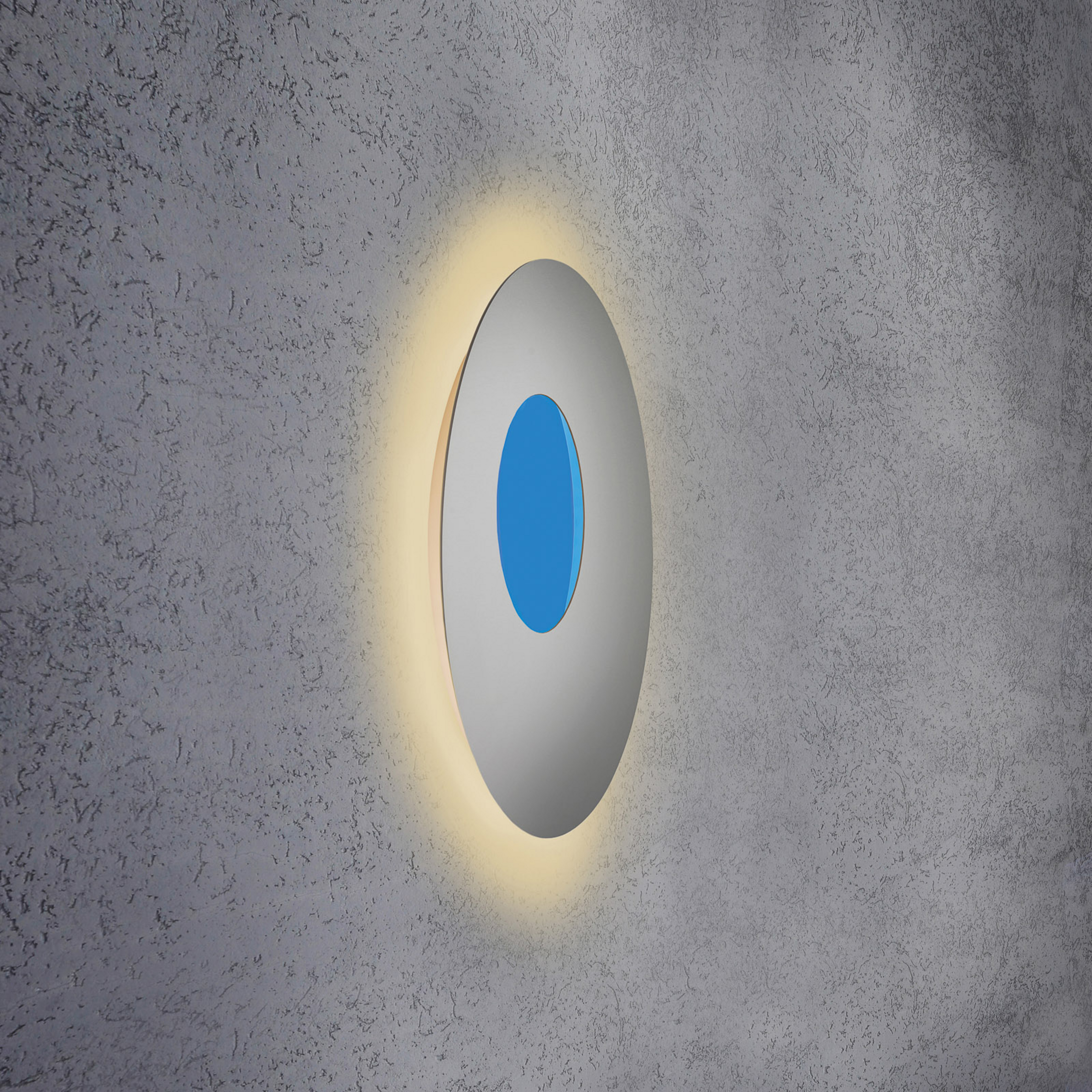 Escale Blade Open kinkiet LED RGBW srebrny Ø59cm