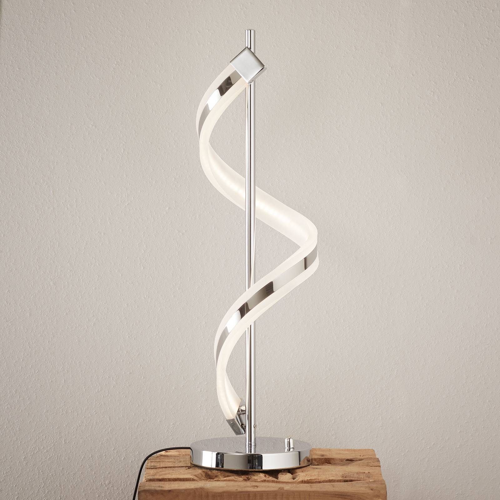 With a dimmer LED table lamp Sydney Lights.co.uk