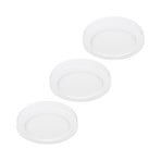 Prios Plafón LED Edwina, blanco, 12 cm Juego de 3