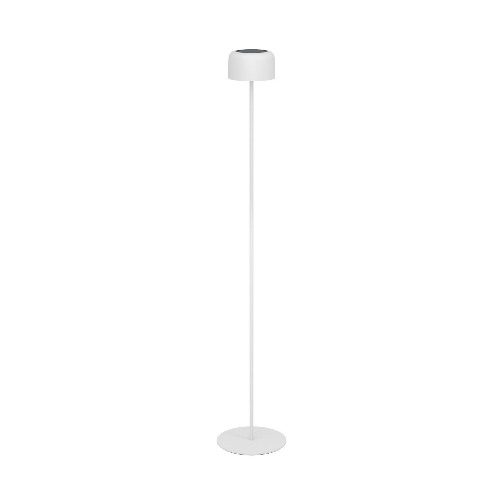 Päikesepaneeliga LED-terrassilamp Roccanova-L, valge, kõrgus 120 cm