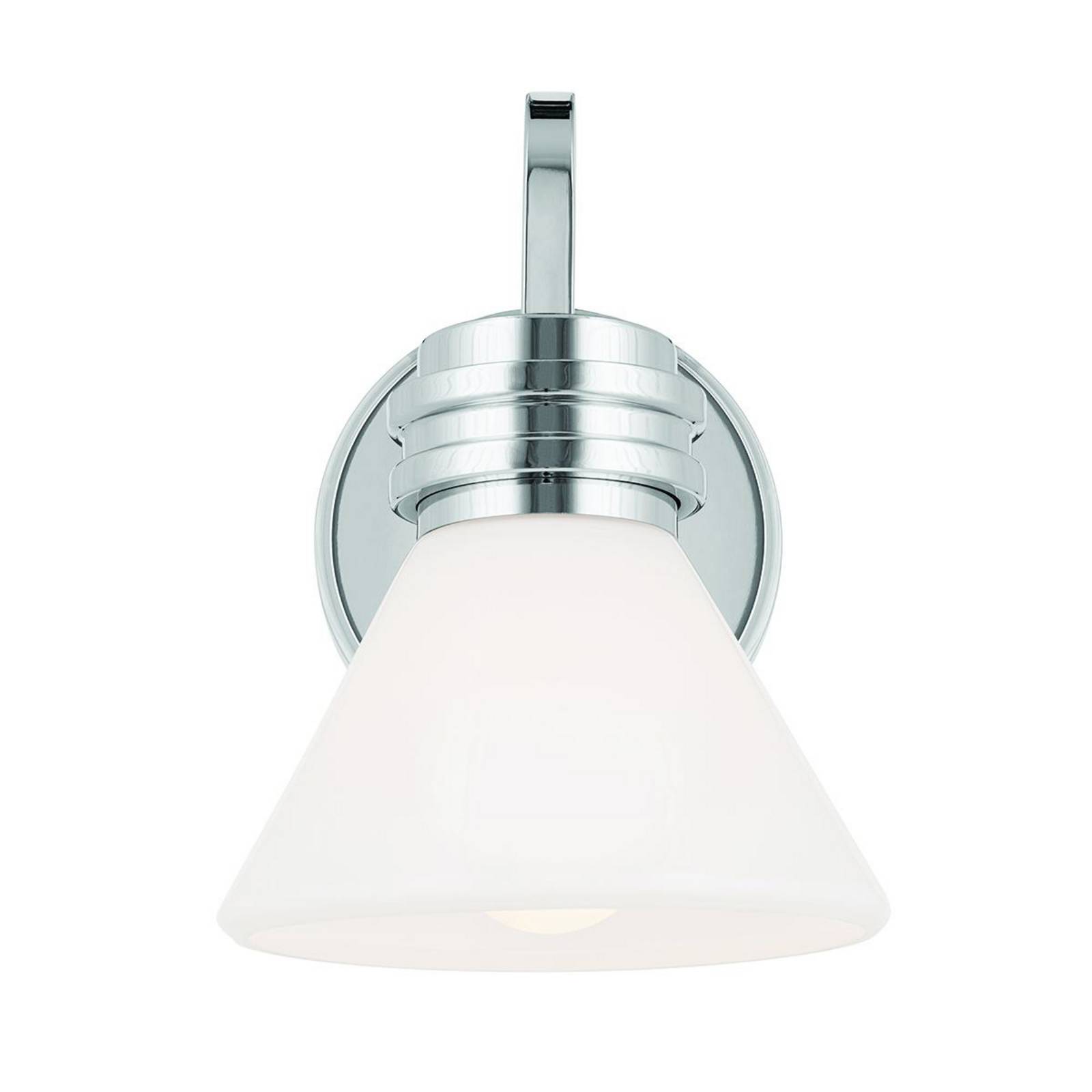 Kinkiet Farum 1, chromowany, stal, szkło, G9