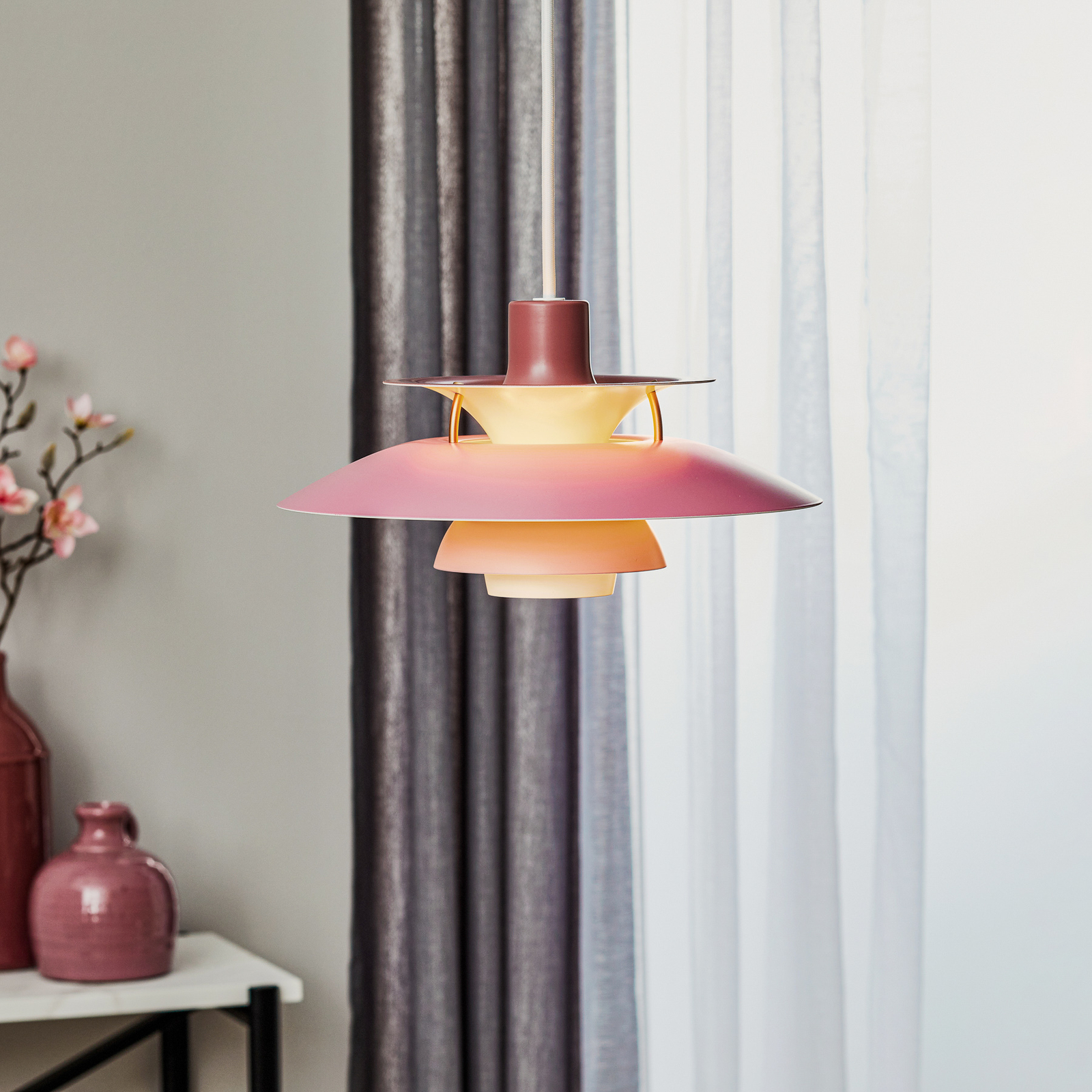 PH 5 Mini - Deense designer hanglamp, roze