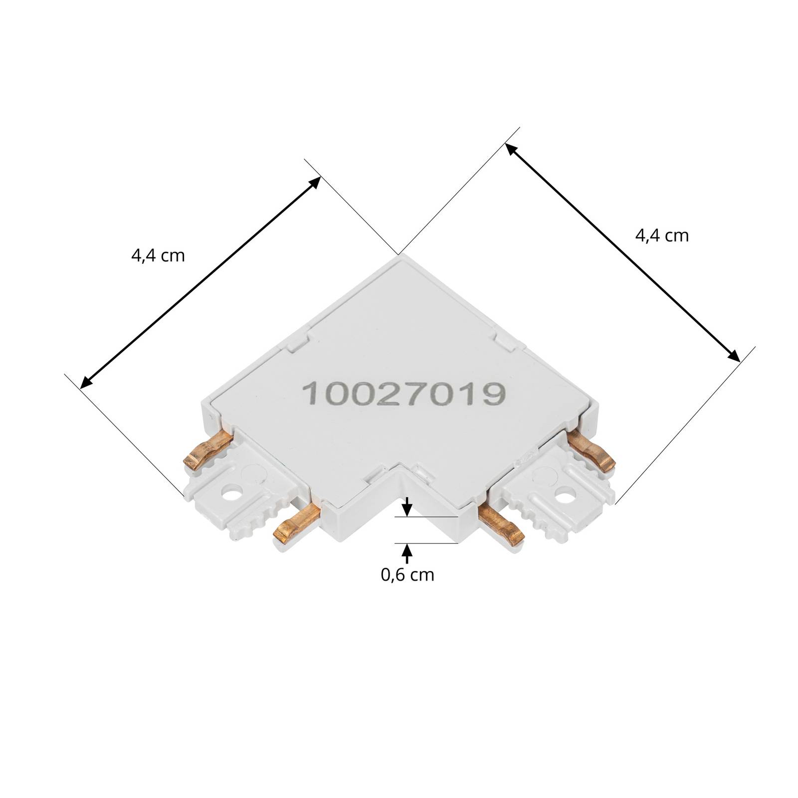 Lindby connecteur en L Lumaro 90° blanc angulaire set de 2 pièces