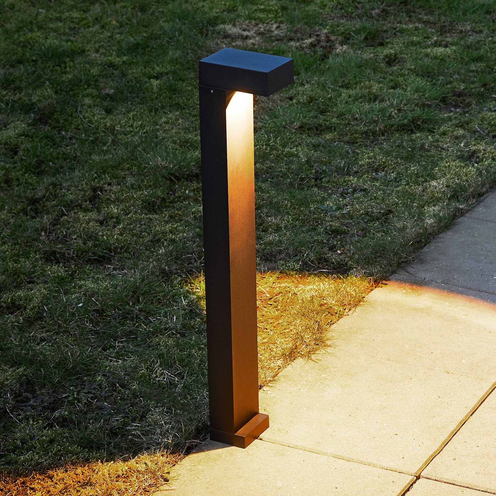 LOOM DESIGN LED osvetlenie chodníka Arn, corten, výška 70 cm, hliník