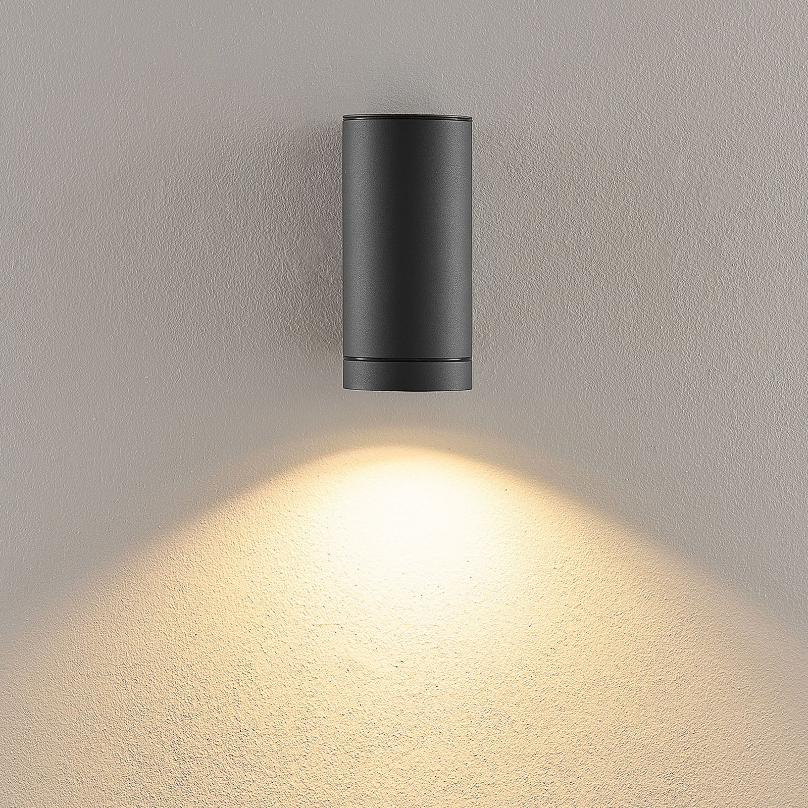 Außenwandlampe ShoreLine Pro Round, dunkelgrau, GU10