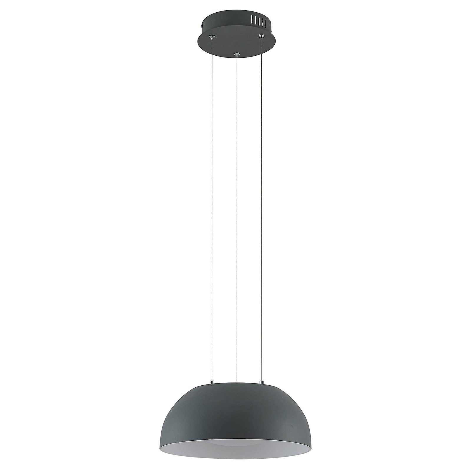 Lindby Juliven LED-Hängeleuchte, grau, 32 cm