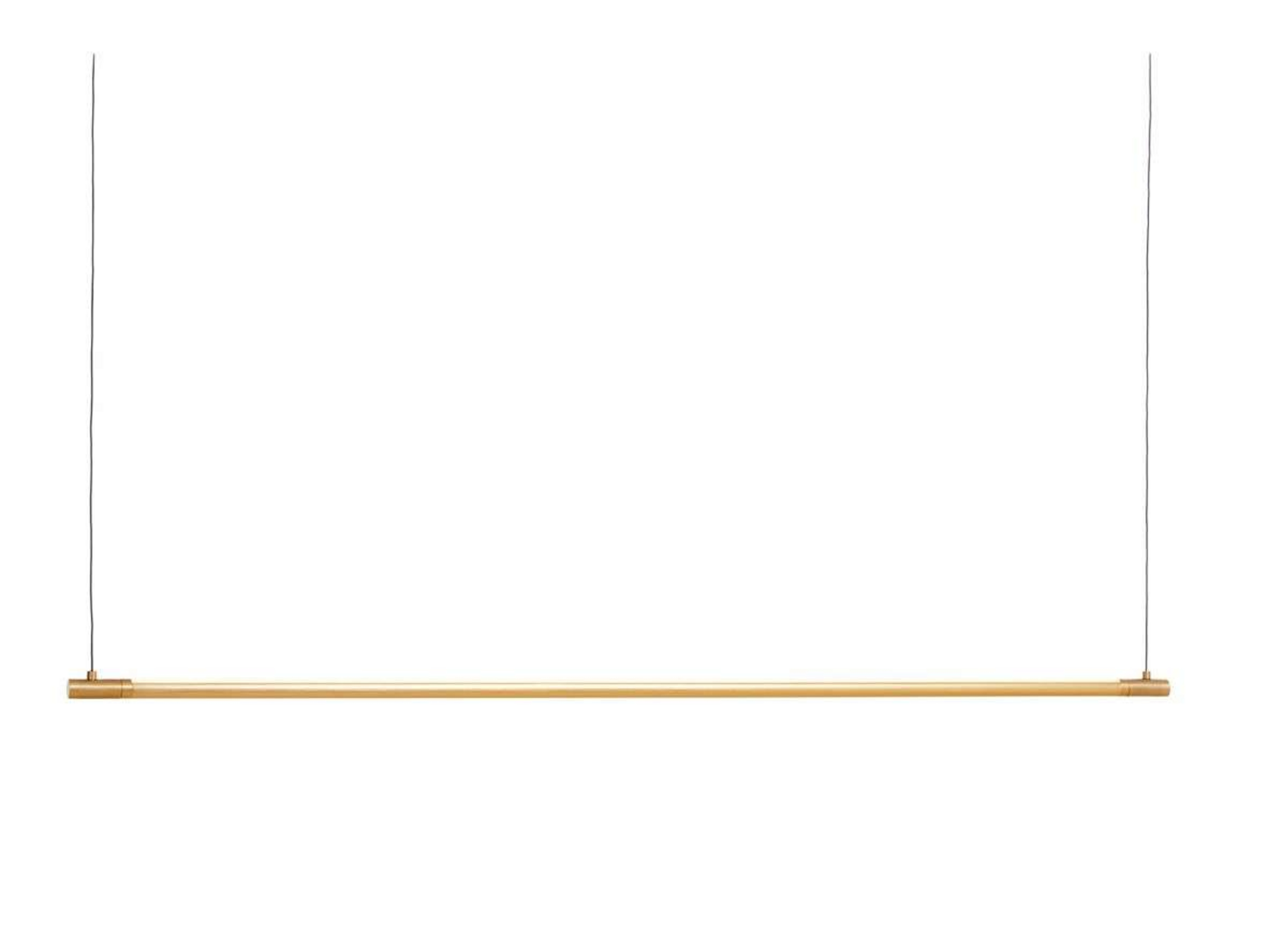 Suspension LED LOOM DESIGN Straw 200, dorée, aluminium