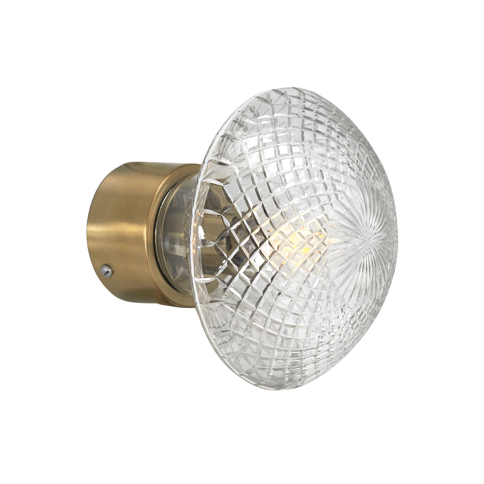PR Home Juliette zidna svjetiljka Ø 16 cm prozirna/mjed