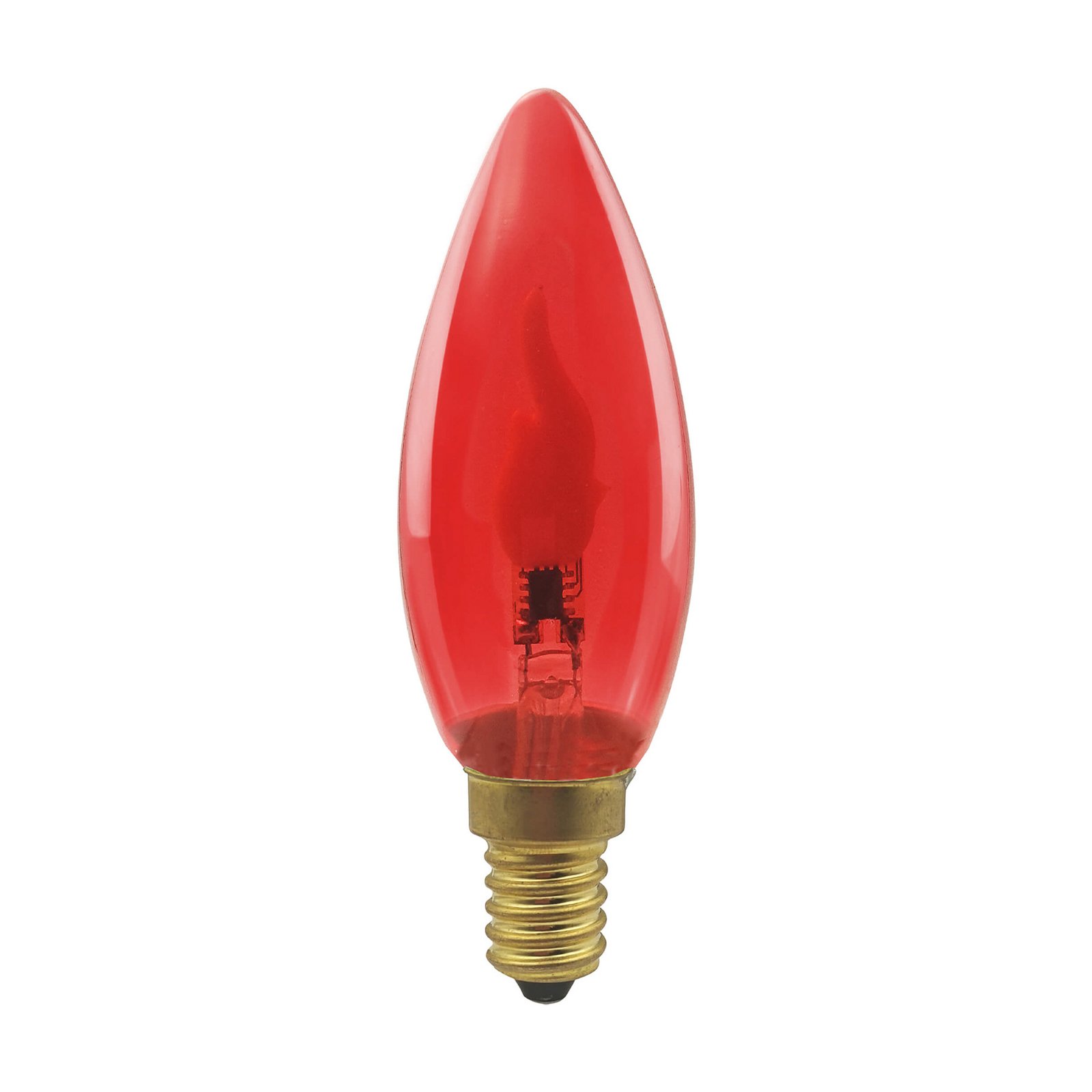 Segula LED Fire Flame Line E14 0,2 W červená sviečka 1800 K dekorácia