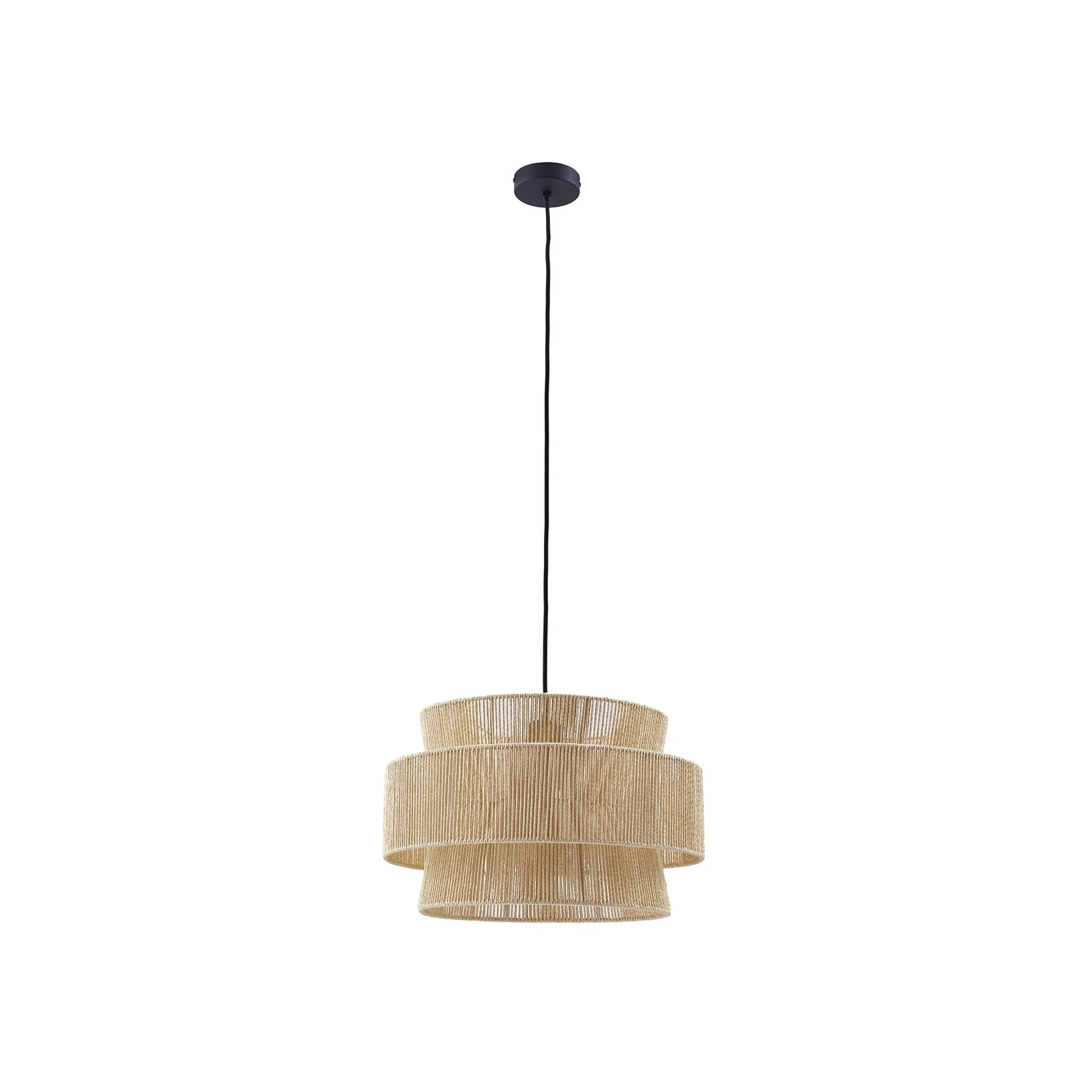 "Lindby" pakabinamas šviestuvas "Anuva", natūralus, popierius, Ø 45 cm