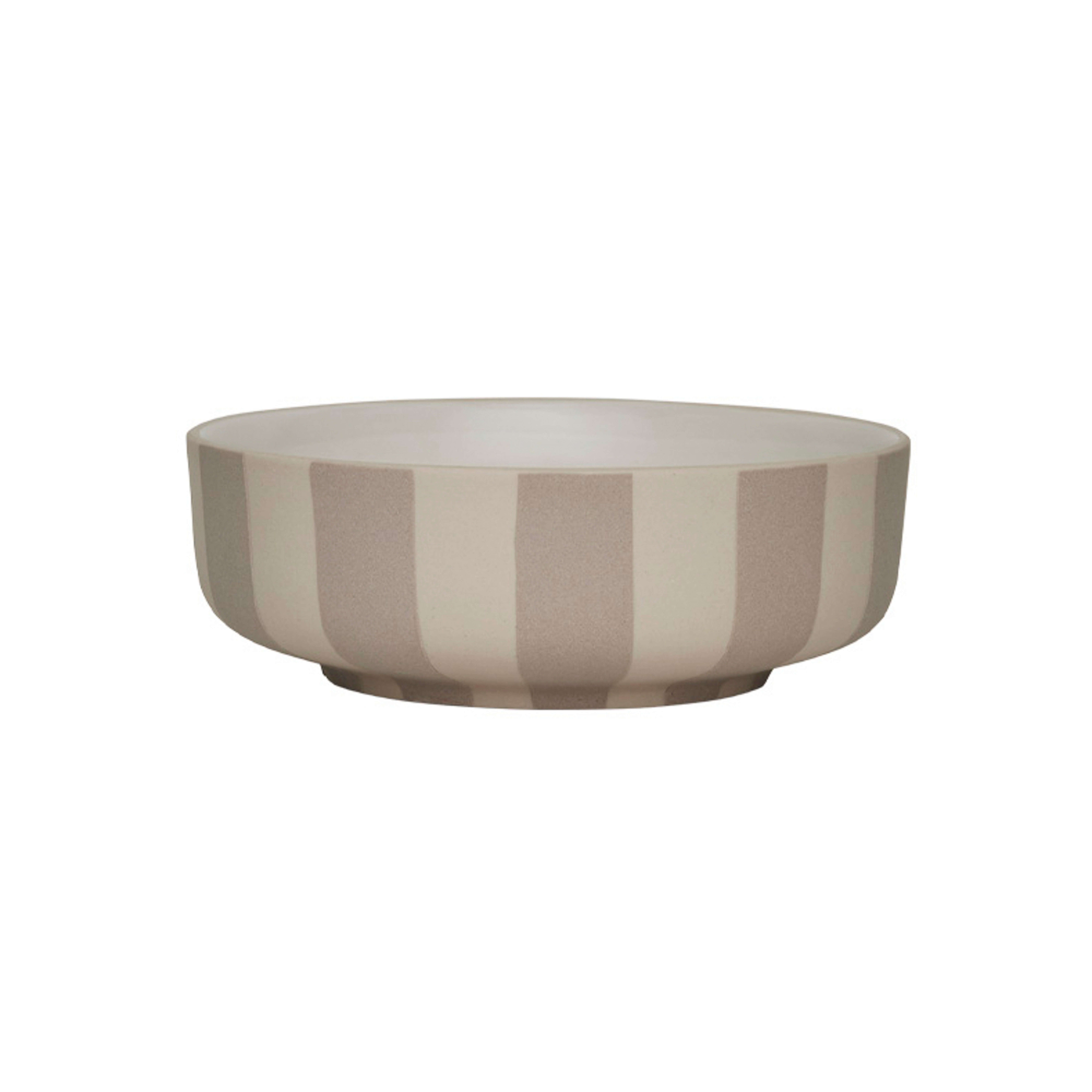 Toppu-skål, beige/vit, Ø 13 cm – OYOY Living Design