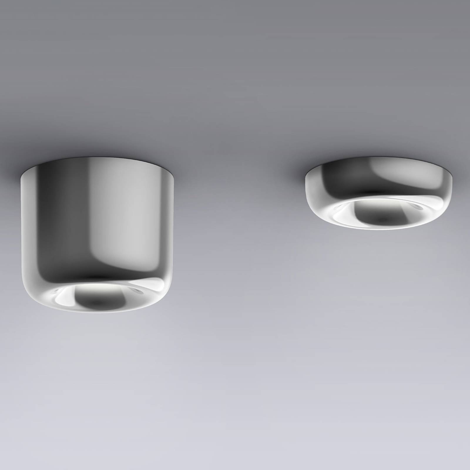 serien.lighting Sufit wnękowy S, błyszczące aluminium