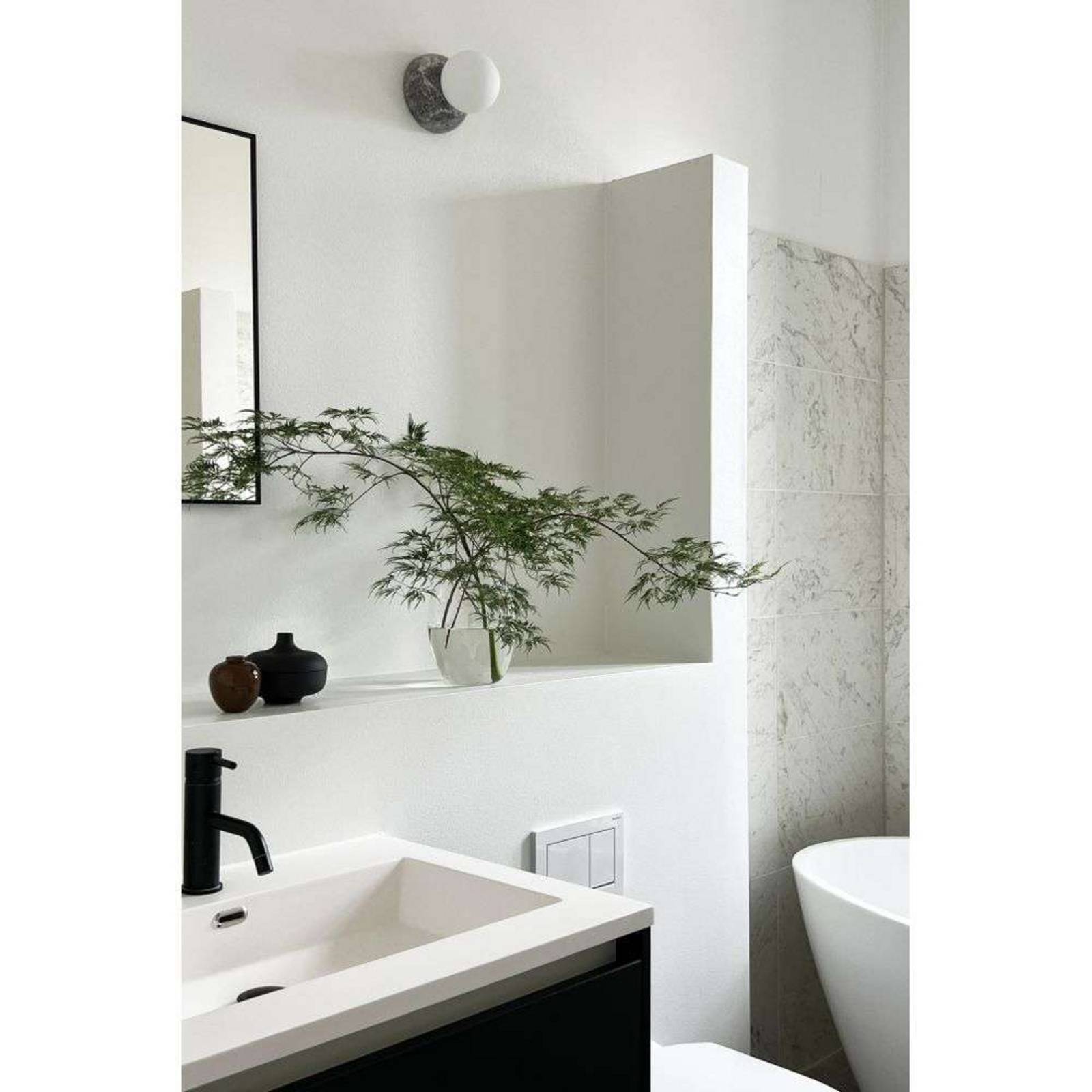 Globen Lighting Wandleuchte Torrano, grau Ø 13 cm IP44 günstig online kaufen