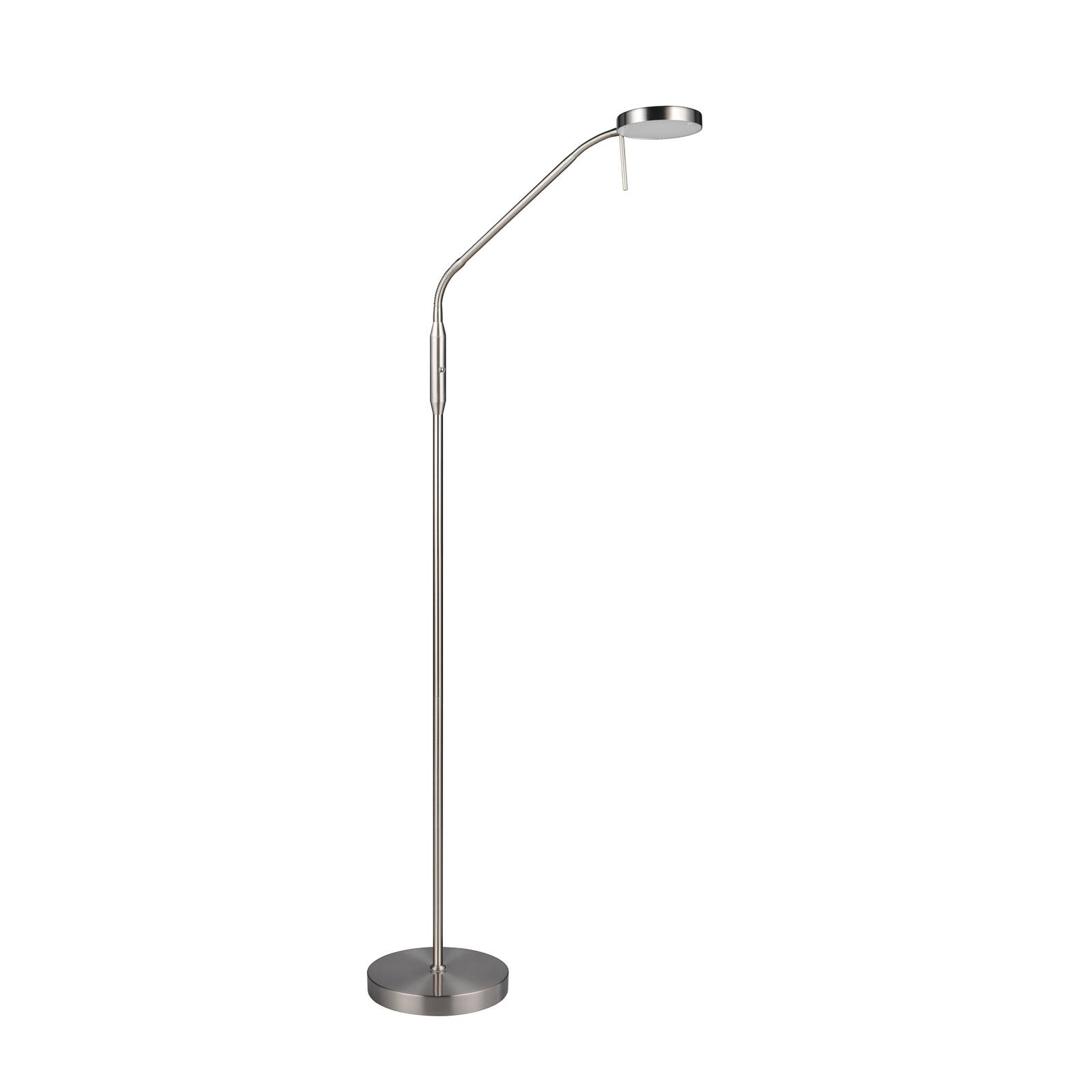 LED-Akkustehleuchte Moreno nickel matt CCT dimmbar