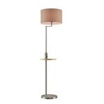 Zinia Lampadar Nickel/Grey/Wood - Lindby