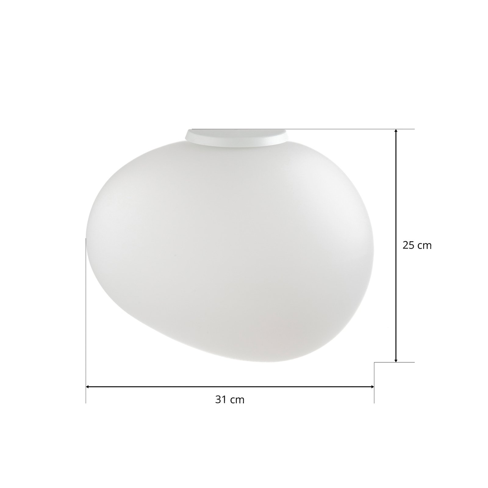 Foscarini Gregg media semi 1 wall lamp, white