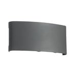 Ithan LED venkovní nástěnné svítidlo, antracitové, 3 žárovky, 17 cm – Lindby