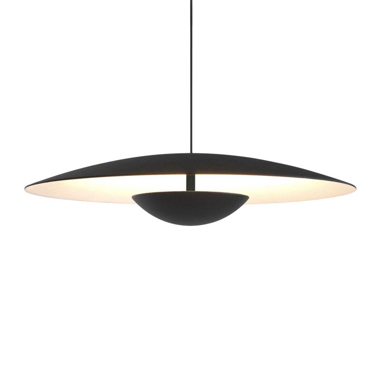 MARSET Ginger LED pandantiv triac Ø42cm negru/alb