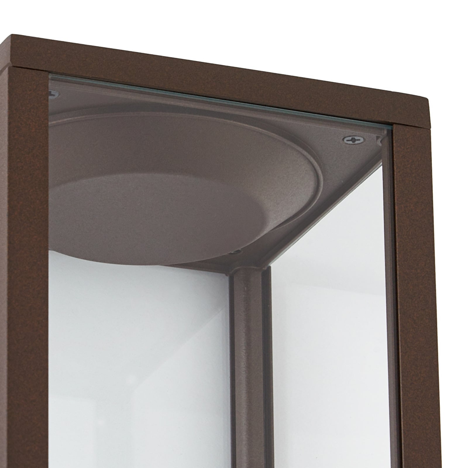 Lindby väglampa Peldar, rostfärgad/klar, höjd 80 cm, sensor Lindby väglampa Peldar, rostfärgad/klar, höjd 80 cm, sensor