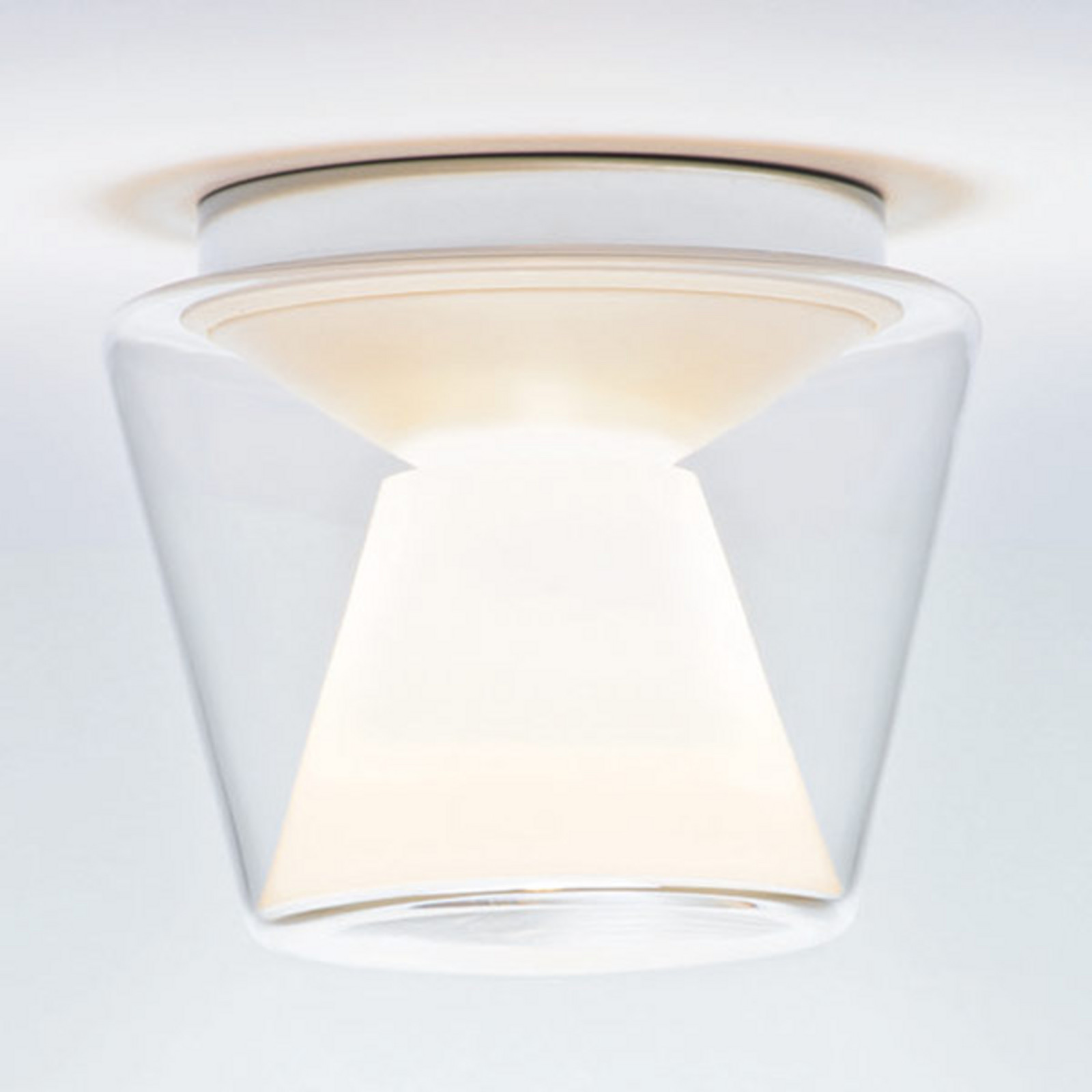 Serien Lighting serien.lighting Annex M - plafonieră LED opal - Camera de zi / sufragerie - design - transparent opal - Sticlă