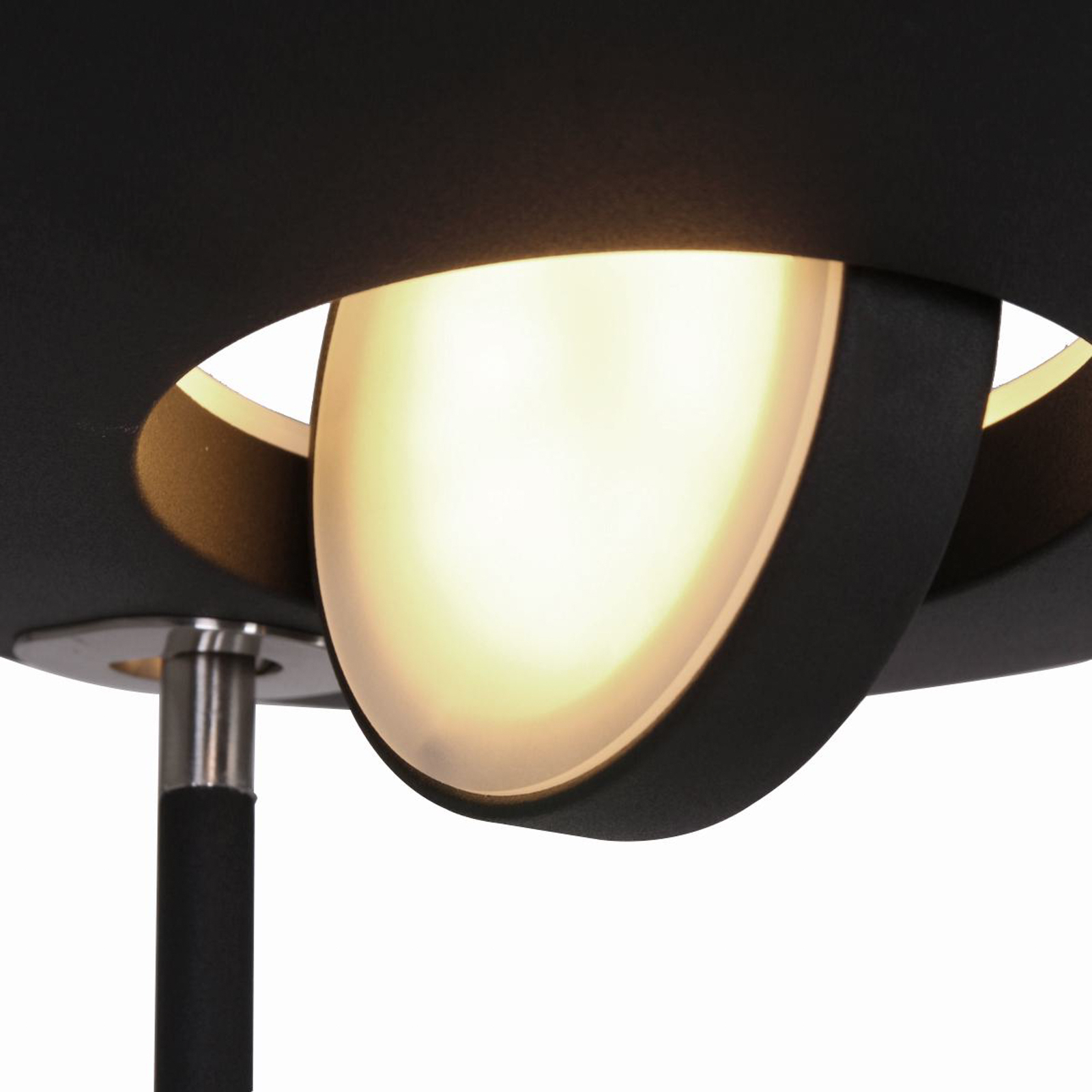 Lampe sur pied LED Zenith, liseuse LED, CCT, métal, noir