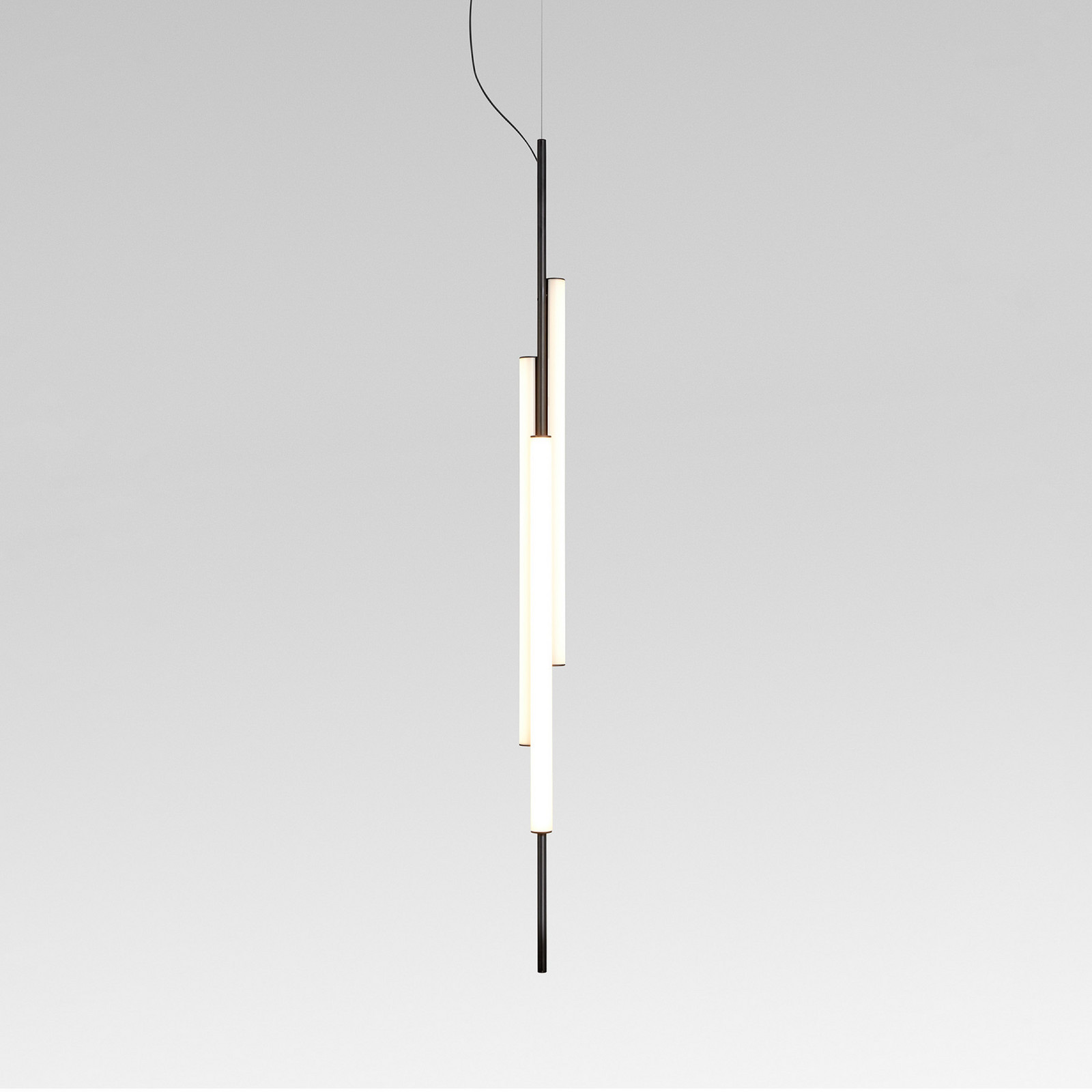 Lampa suspendată LED MARSET Ambrosia 130 w/Plug-in 3000K negru - Camera de zi / sufragerie - Design - Aluminiu