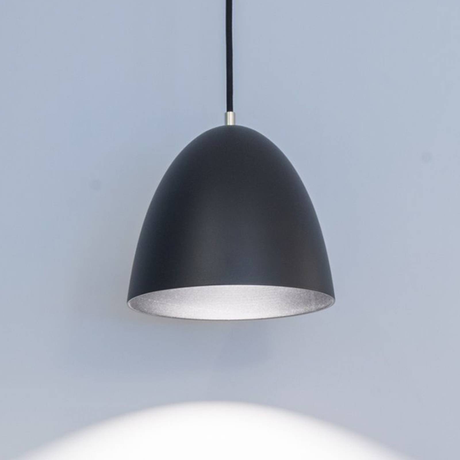 LED hanglamp Eas, Ø 24 cm, 3.000 K, zwart