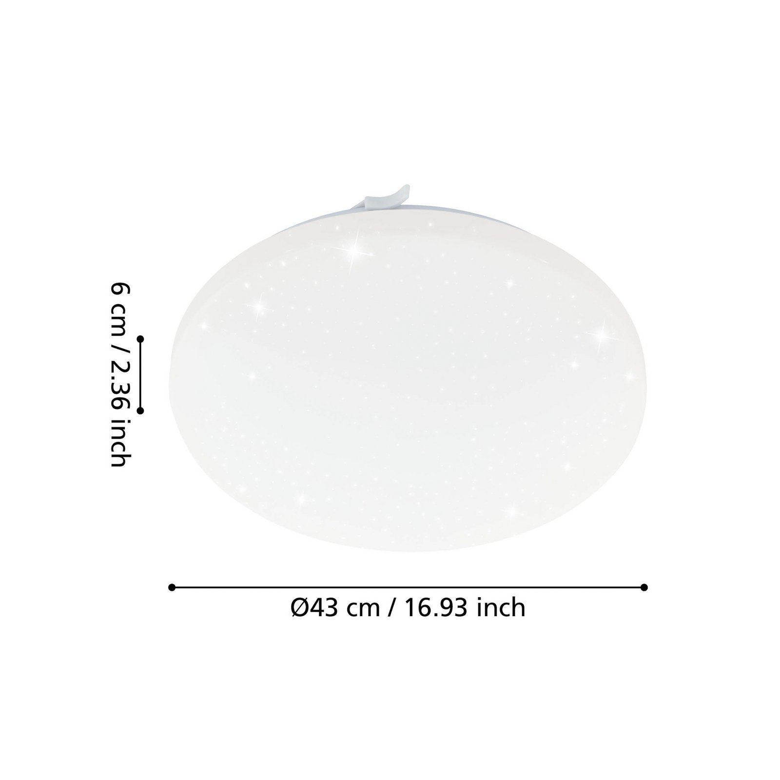 LED stropní svítidlo Frania-S Ø 43cm