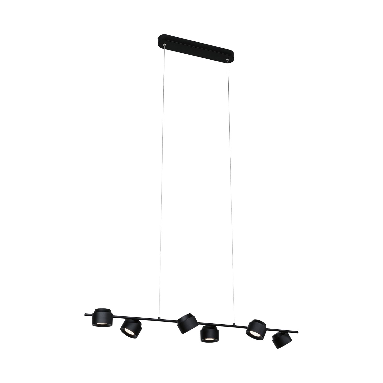 Puric Pane 6 Pendant 3-step Black - Paulmann