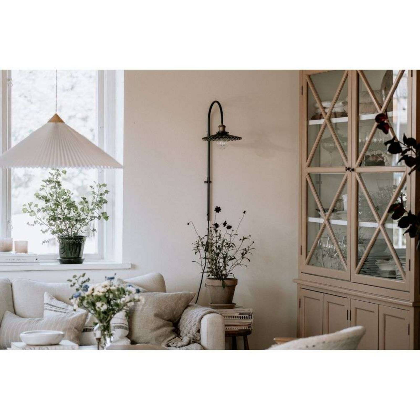 Globen Lighting Wandleuchte COBBLER, grau, Höhe 75 cm günstig online kaufen