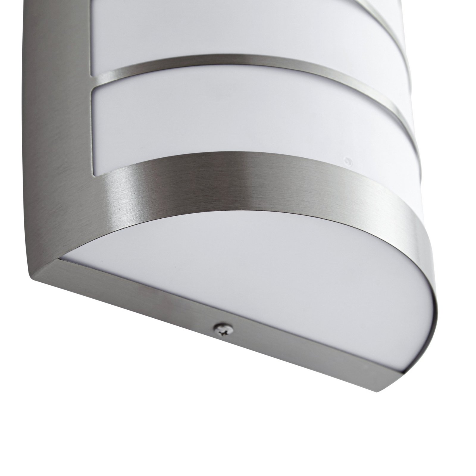 Lindby utendørs vegglampe Noyan, 20 cm, stål, IP44, E27