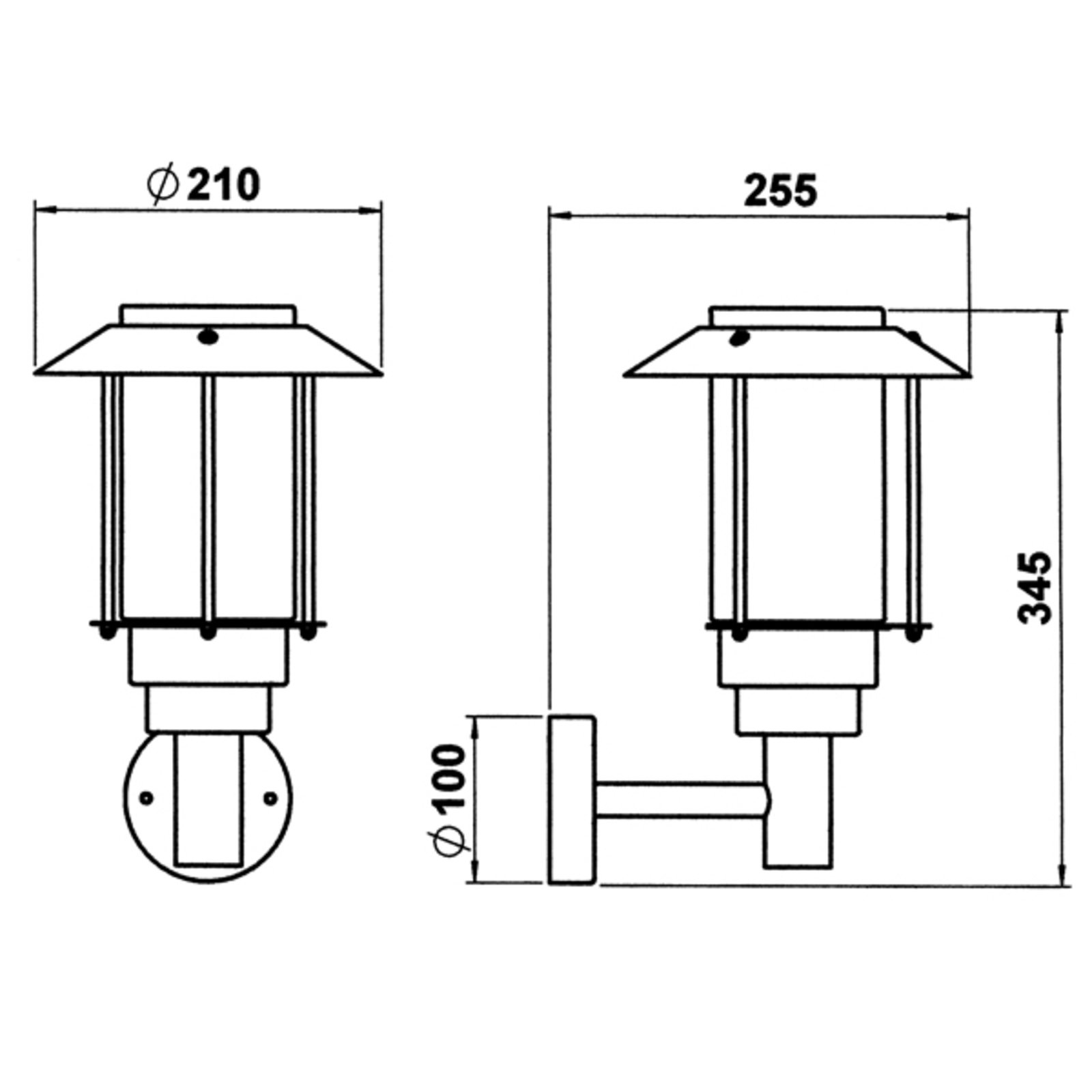 Buitenwandlamp 481