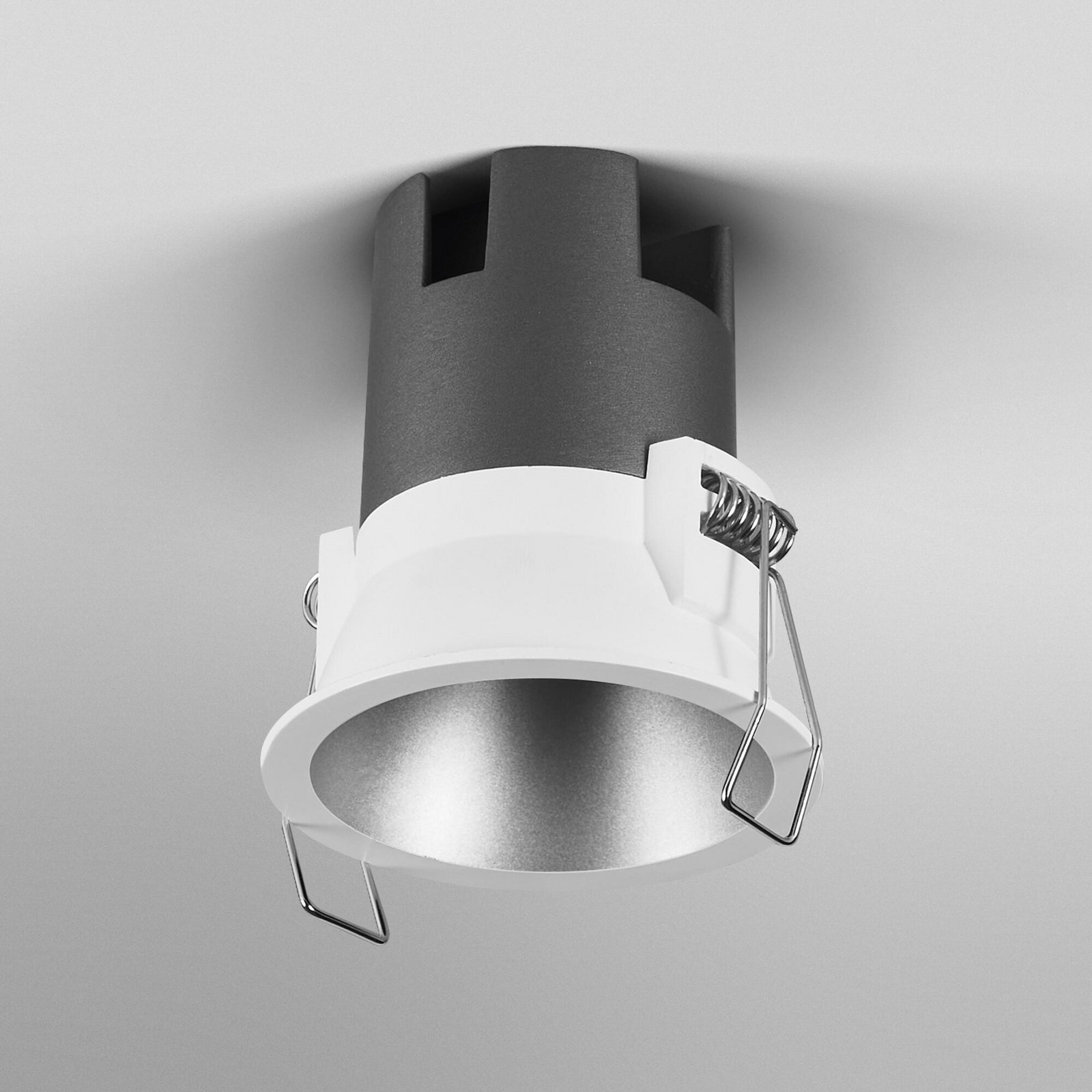 OSRAM LED-Einbauspot TWIST, weiß/silber, 840, Ø 7 cm, Metall