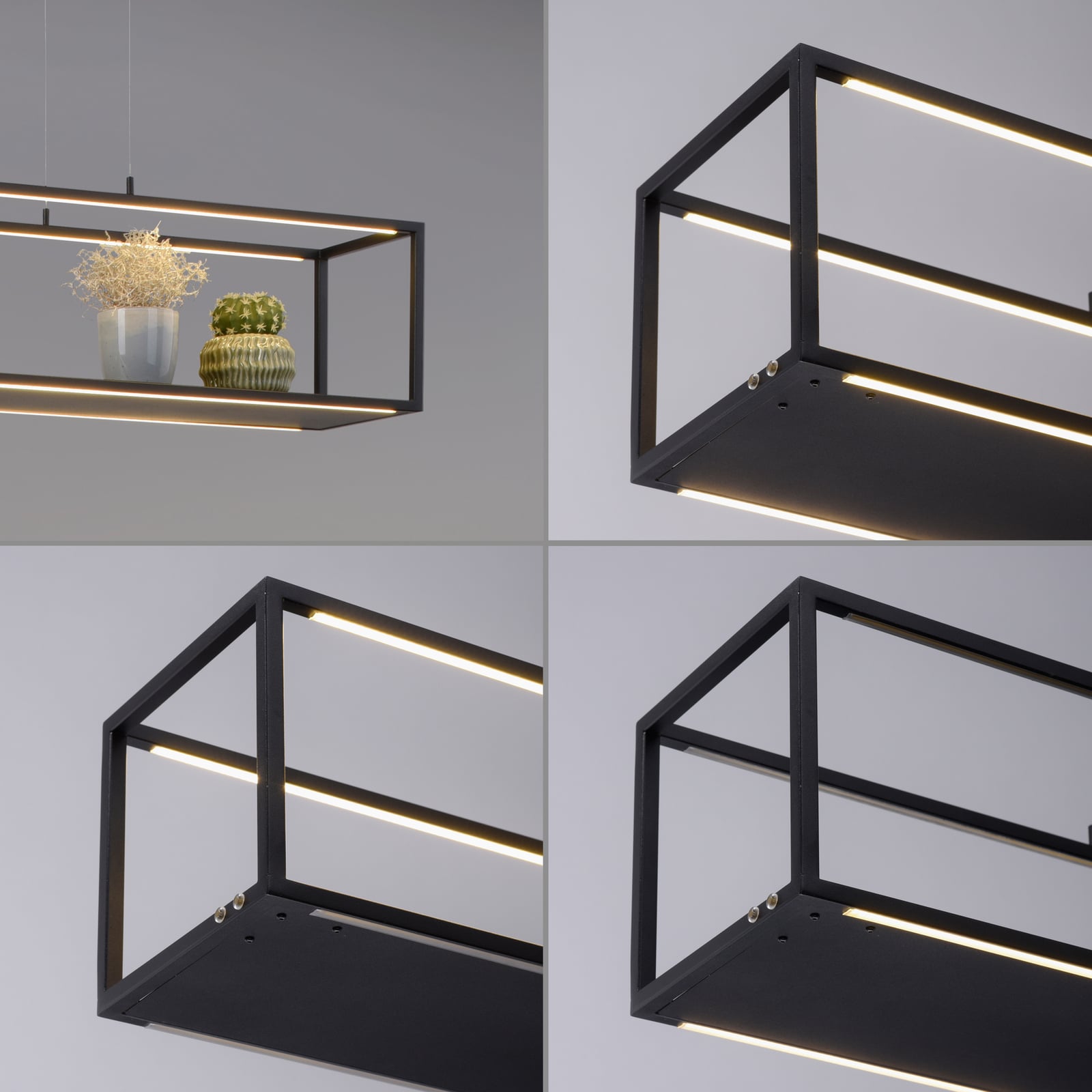 Conni LED lógó lámpa, fekete, 130 cm, CCT Conni LED lógó lámpa, fekete, 130 cm, CCT