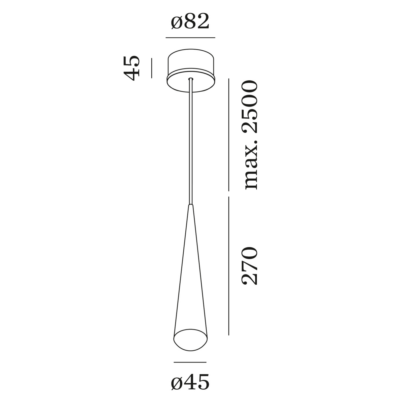 WEVER & DUCRÉ Cone LED-Hängelampe