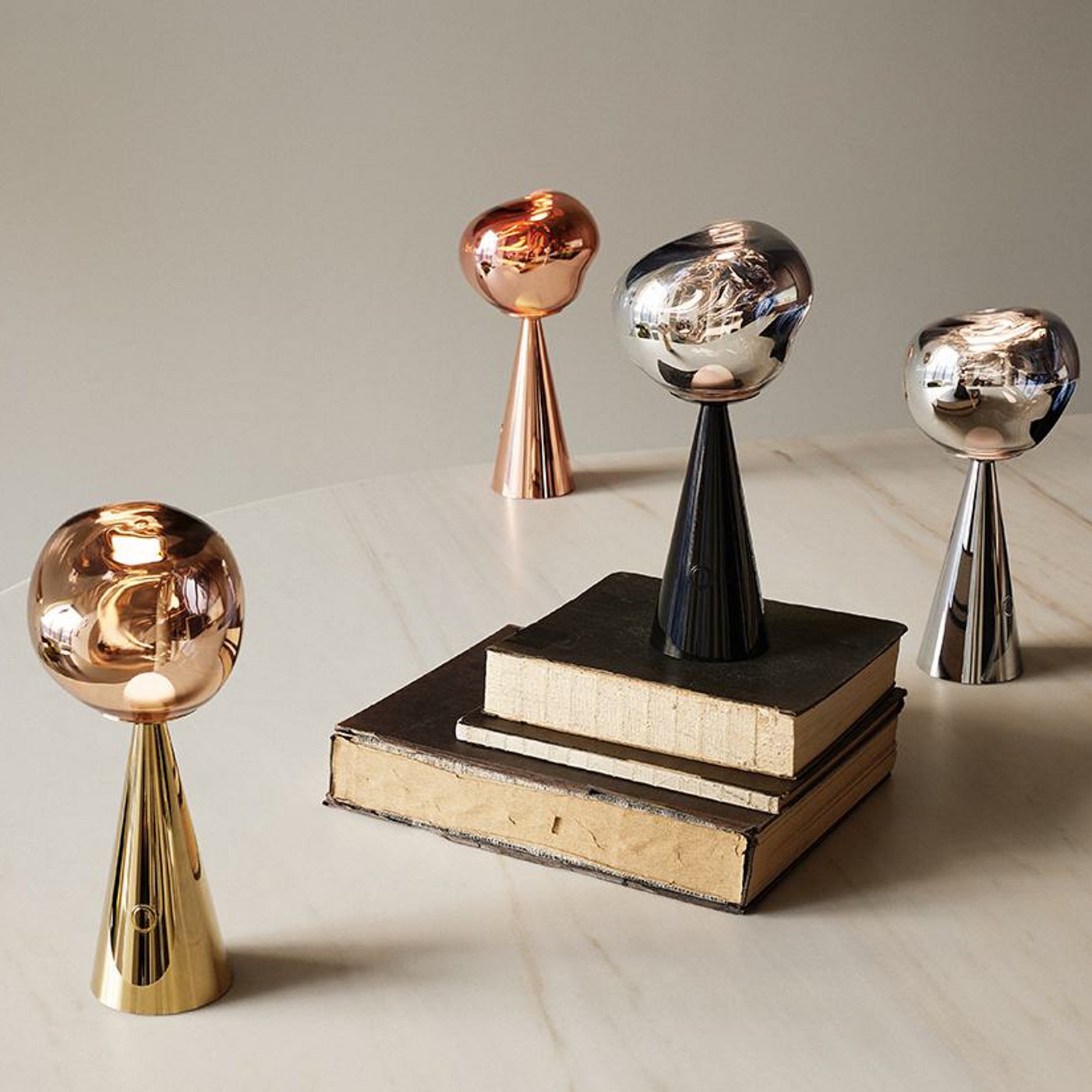 Melt Portable bordslampa koppar - Tom Dixon
