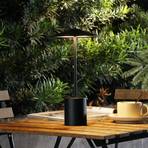 Lindby Ayva LED oplaadbare tafellamp, dimbaar, zwart